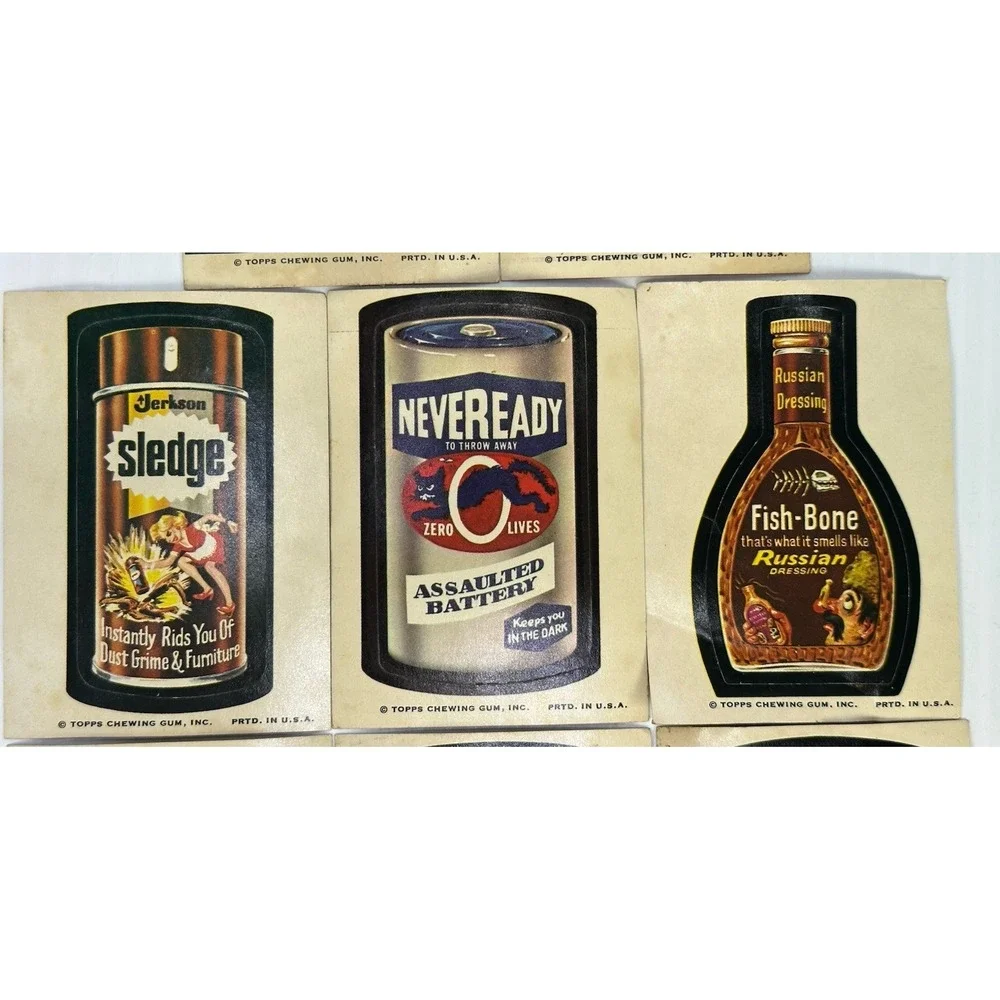 Vintage Lot 11 Topps Chewing Gum‎ WACKY PACKAGES Stickers Series Vintage 1970s